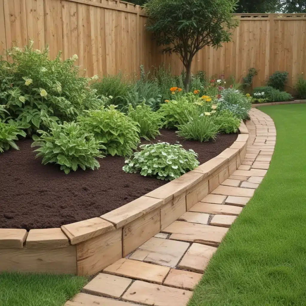 Designing Stunning Patio Edging: DIY Wood Garden Borders