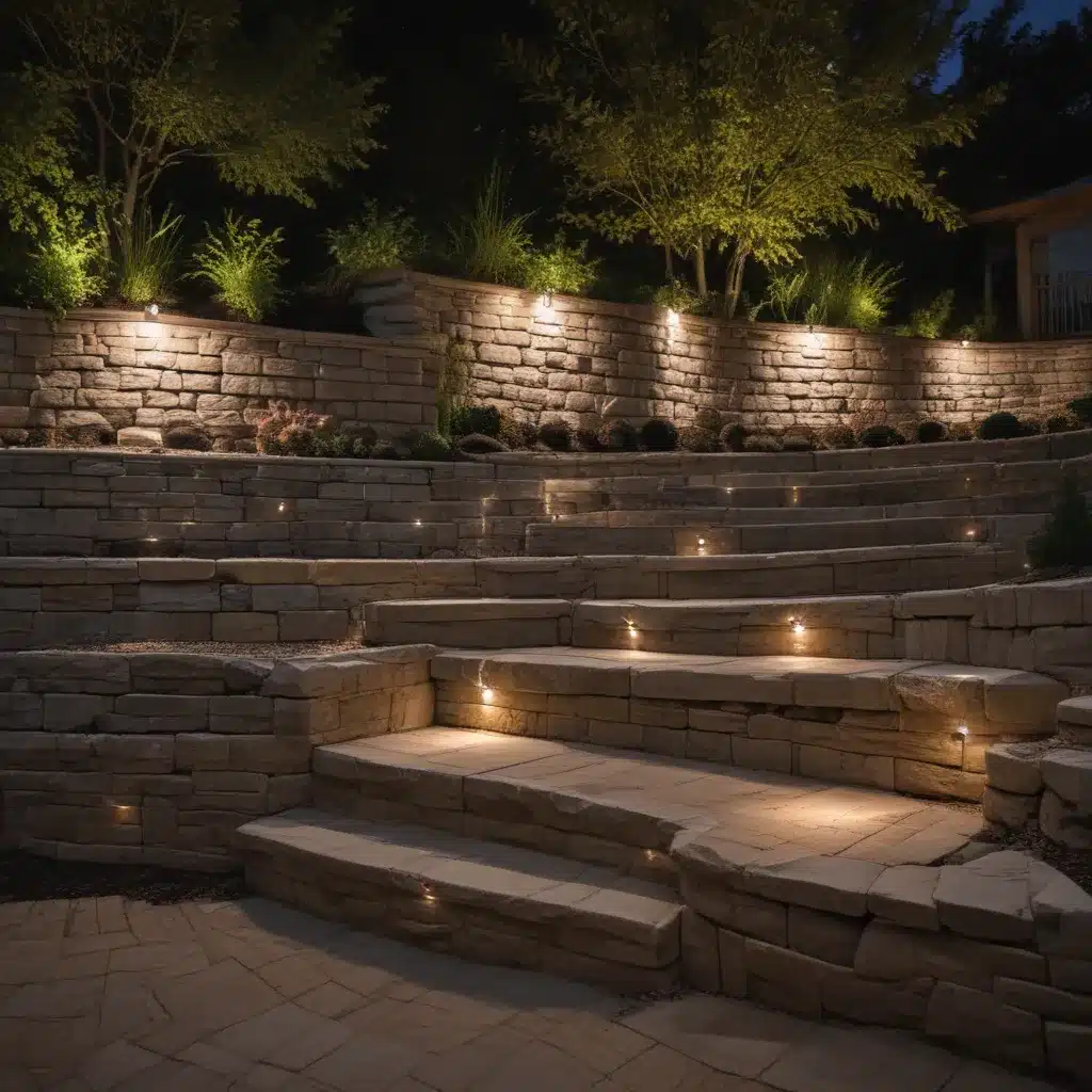 Retaining Walls Revitalized: Integrating Lighting for a Stunning Night-Time Presence